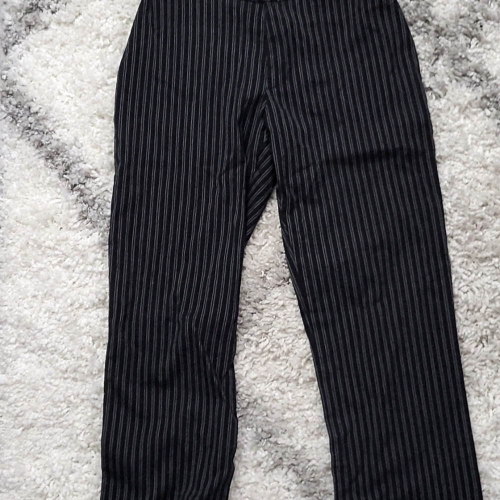 Work pants / navy, silver stripes